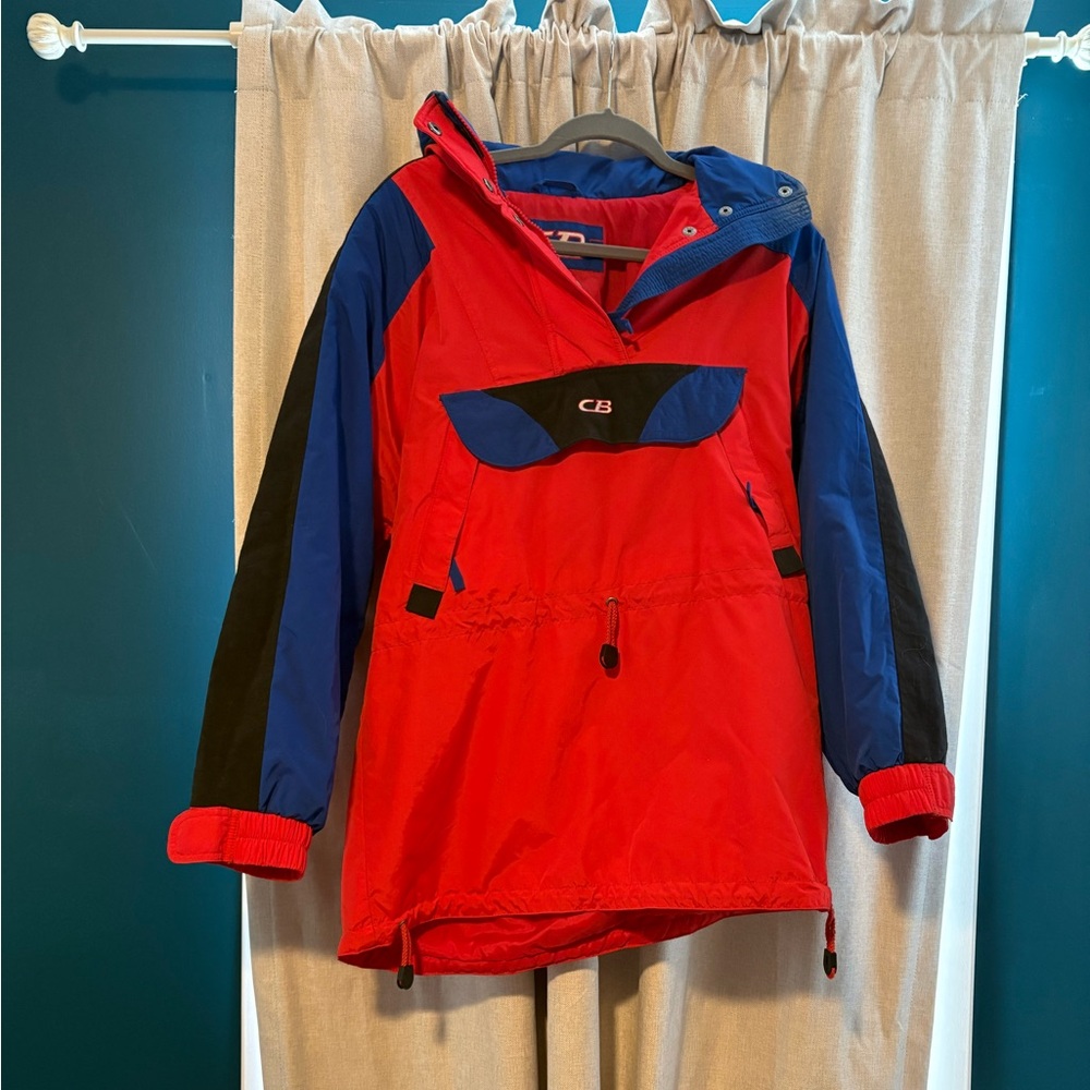 Vintage CB Sportswear 1/4 Zip Jacket with Hidden Hood
